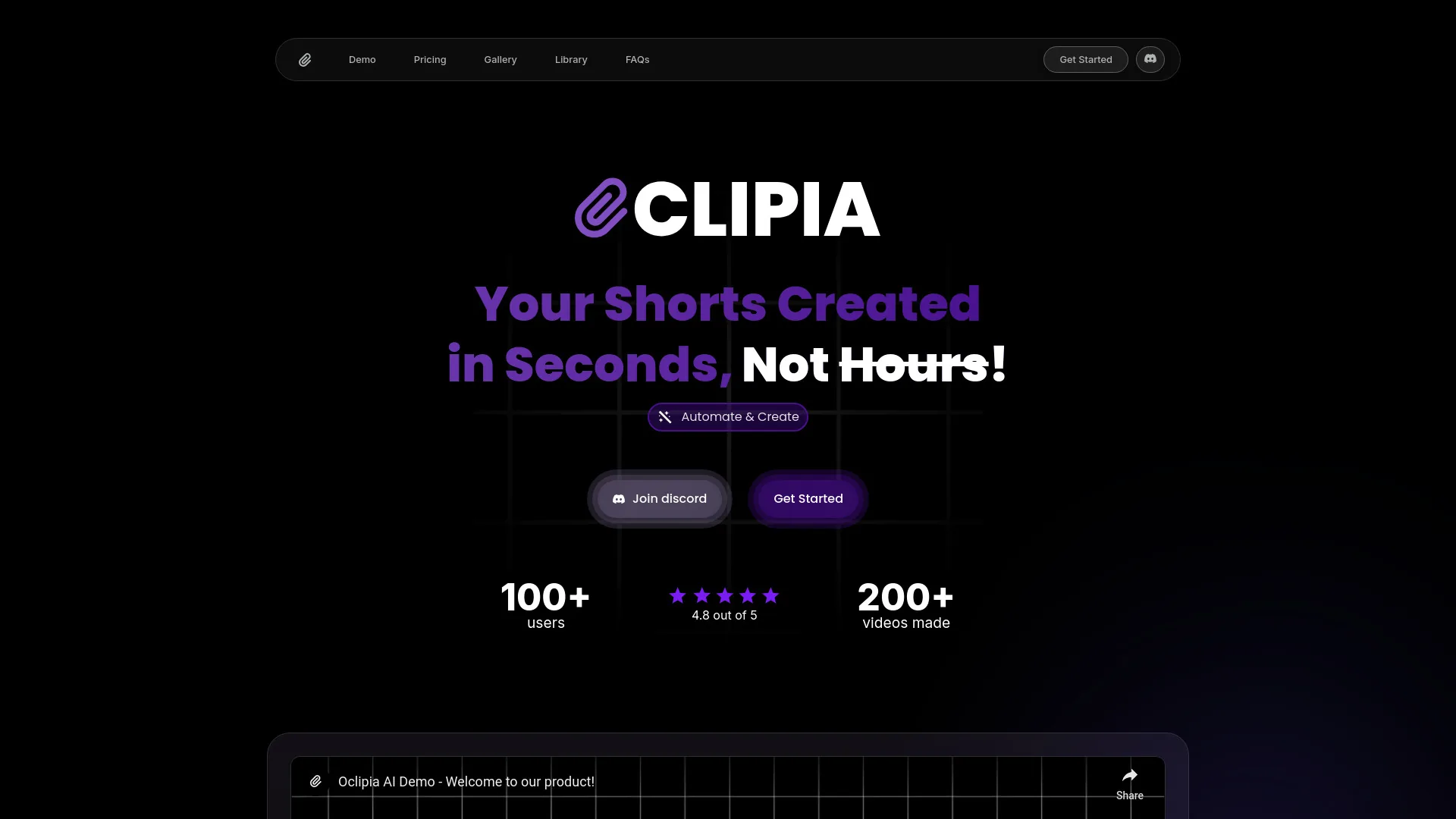 Oclipia AI screenshot
