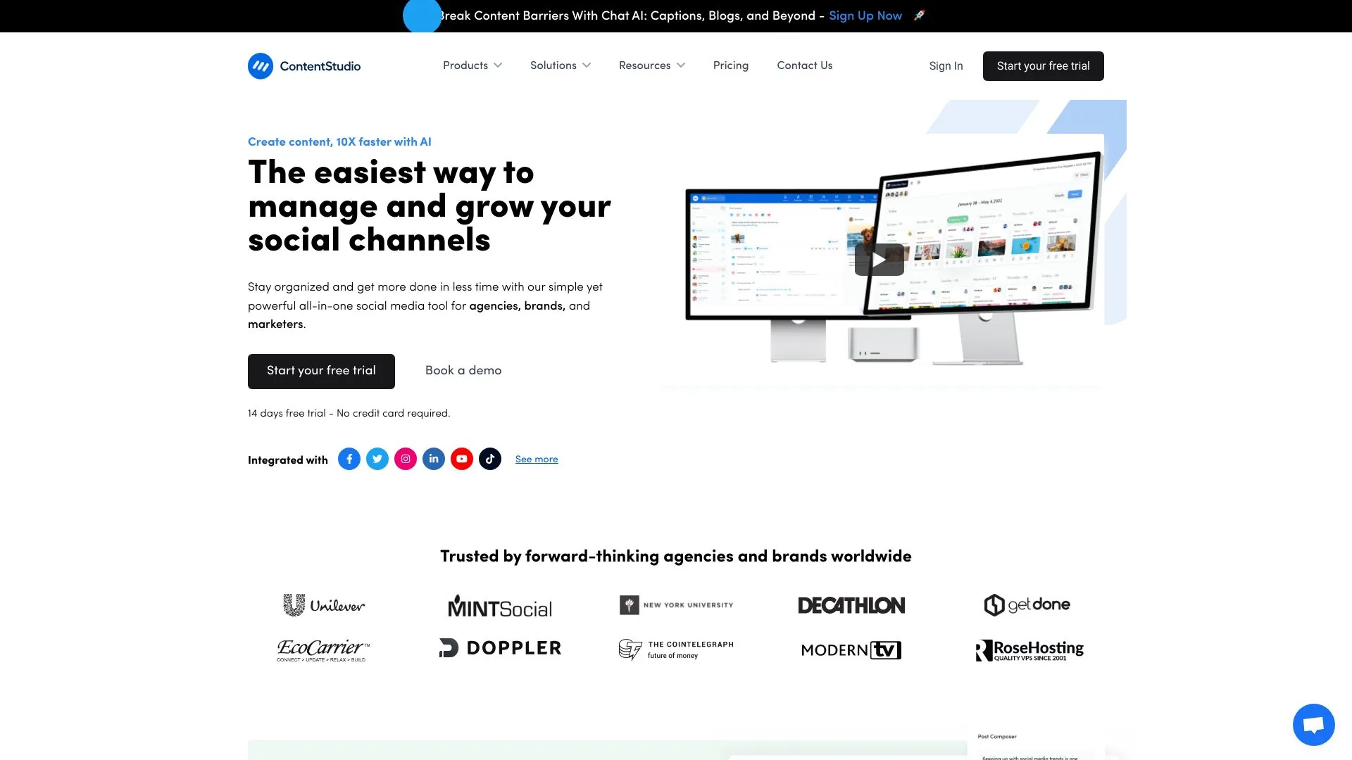 ContentStudio screenshot