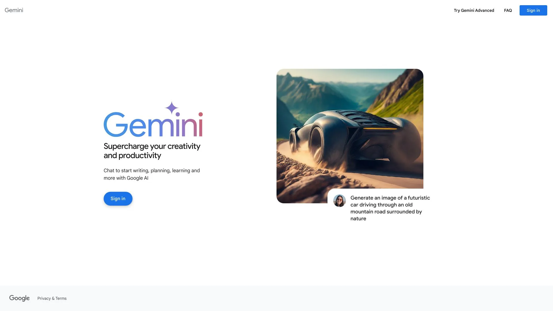 Gemini screenshot