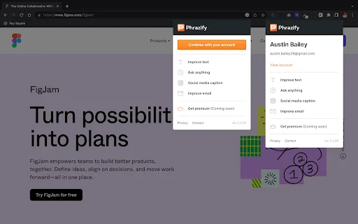 Phrazify screenshot