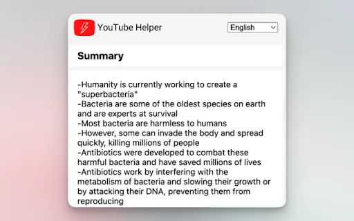 YouTube Helper screenshot
