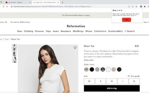 Depop Resale Assistant screenshot