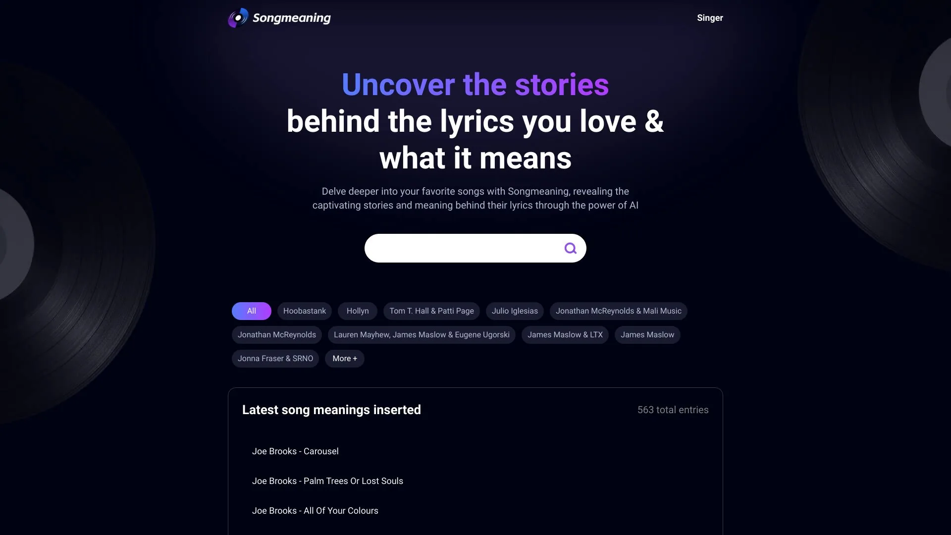 Songmeaning screenshot