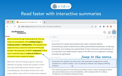 Tilder screenshot