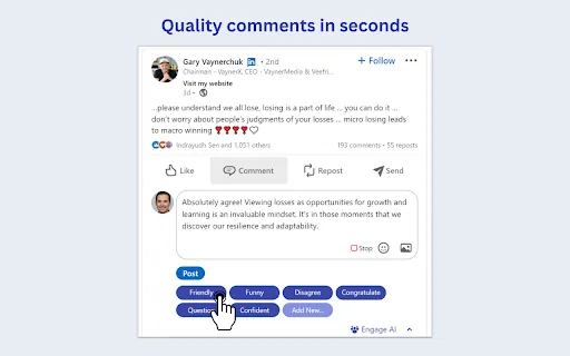 ChatGPT for LinkedIn screenshot