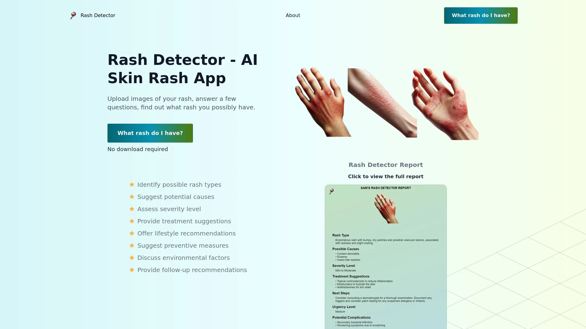 Rash Detector screenshot