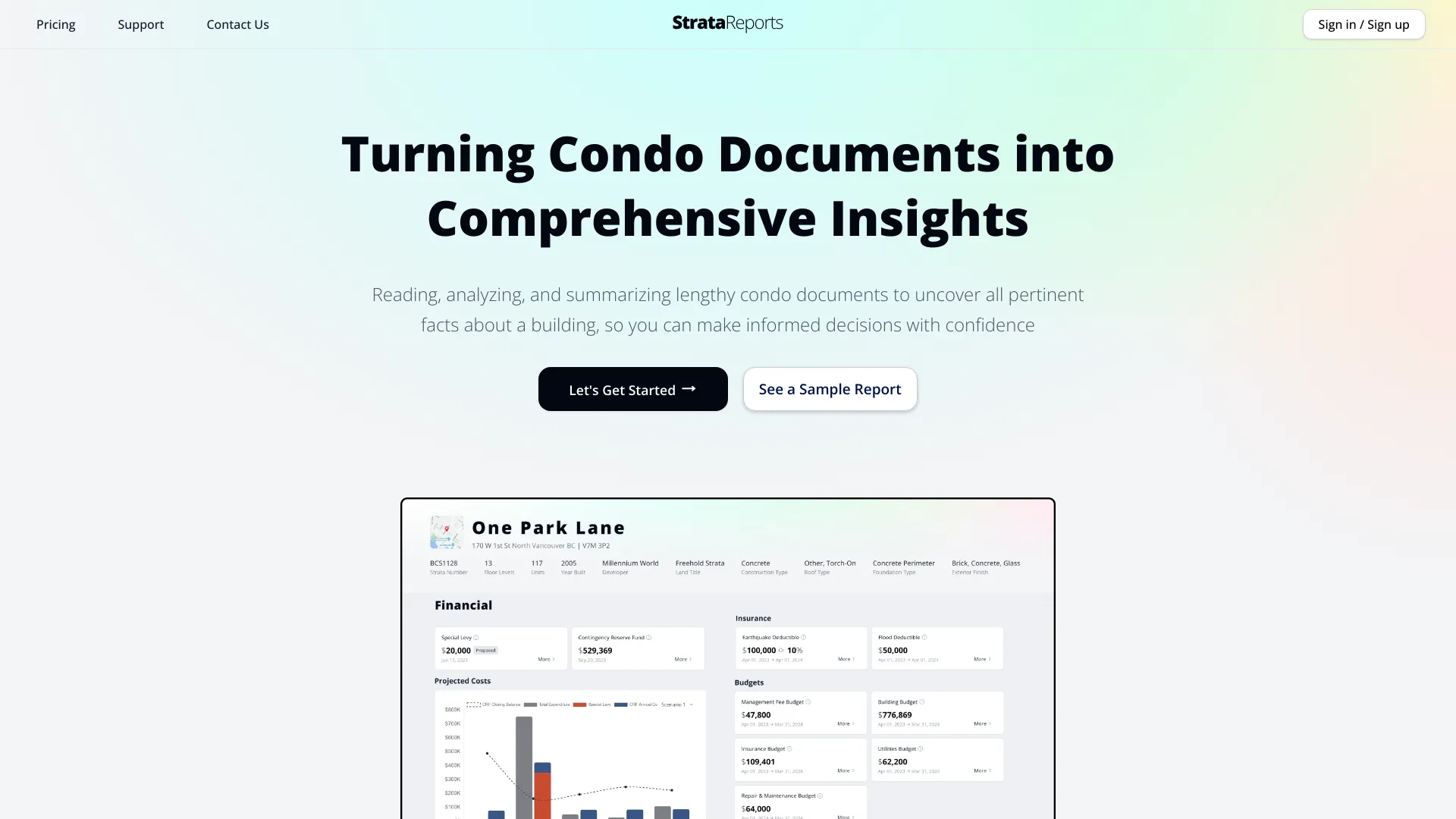 StrataReports screenshot