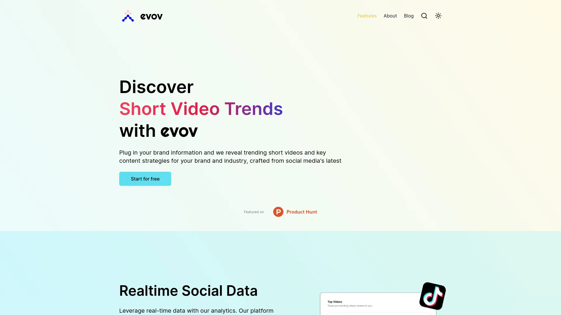 Evov AI screenshot