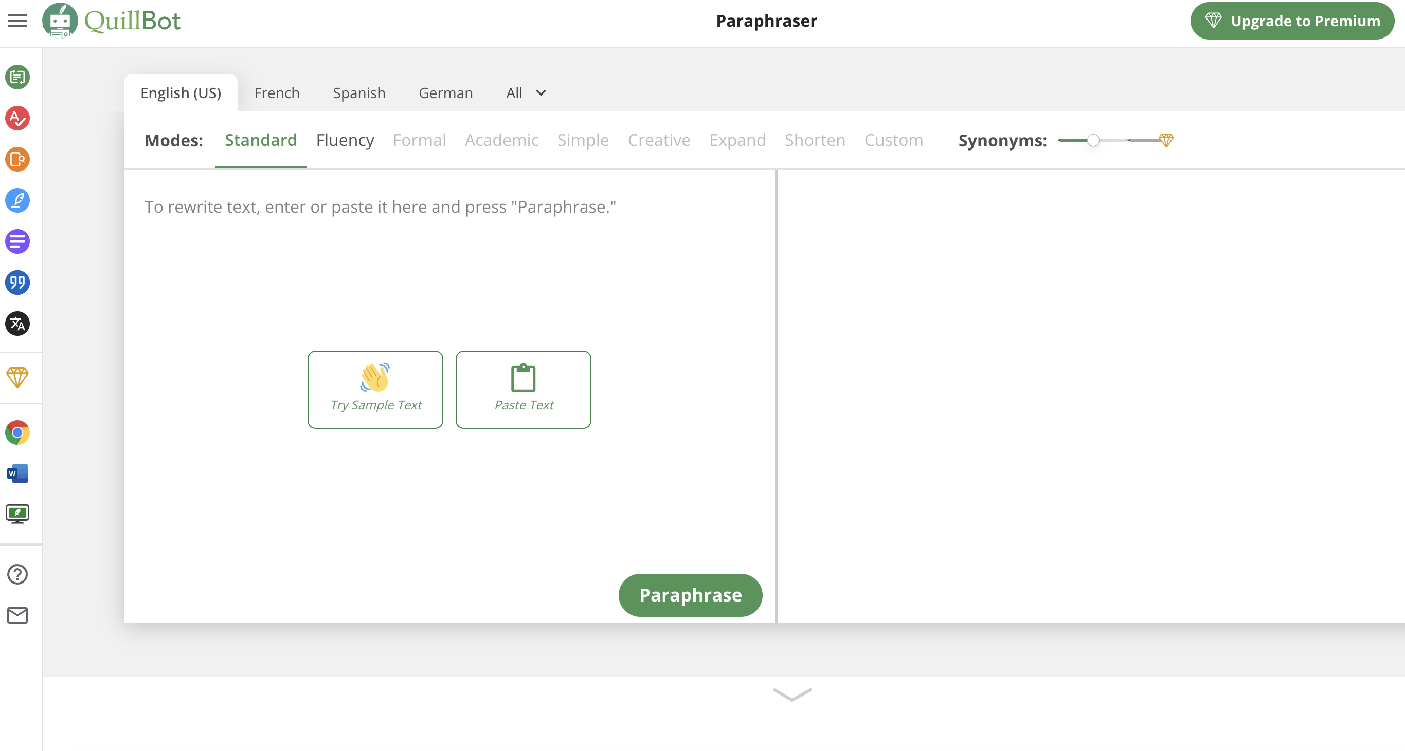 Quillbot screenshot