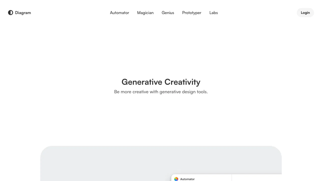 Diagram - The design tool of the future screenshot