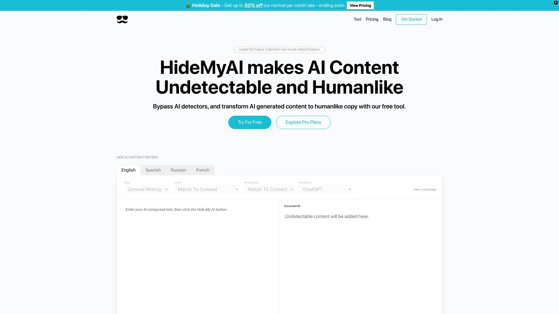 HideMyAI screenshot