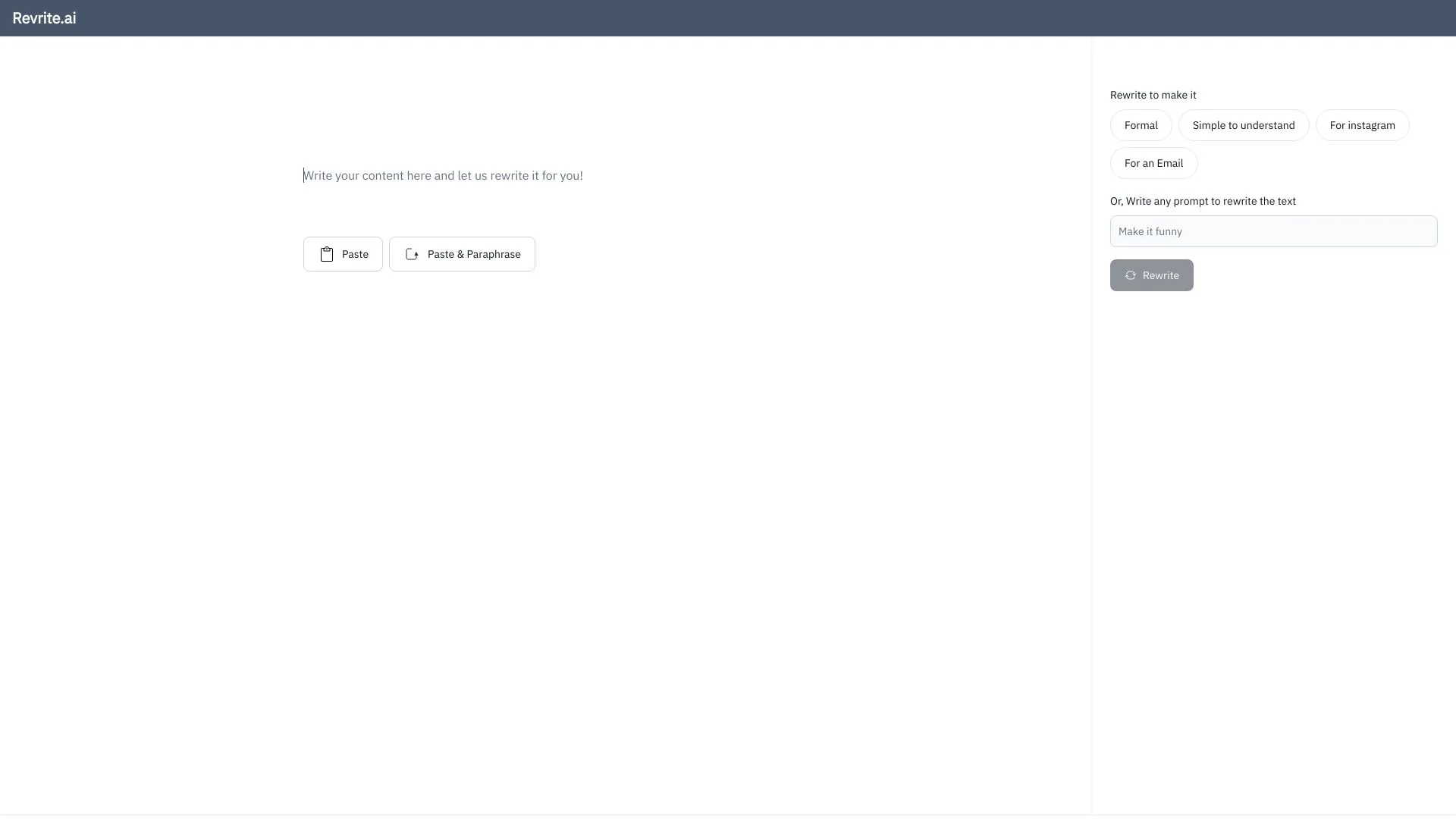 revrite.ai screenshot