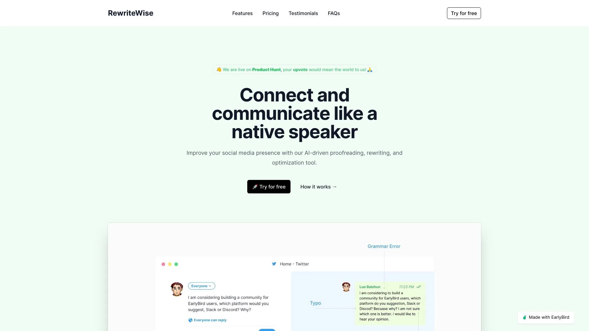 RewriteWise screenshot