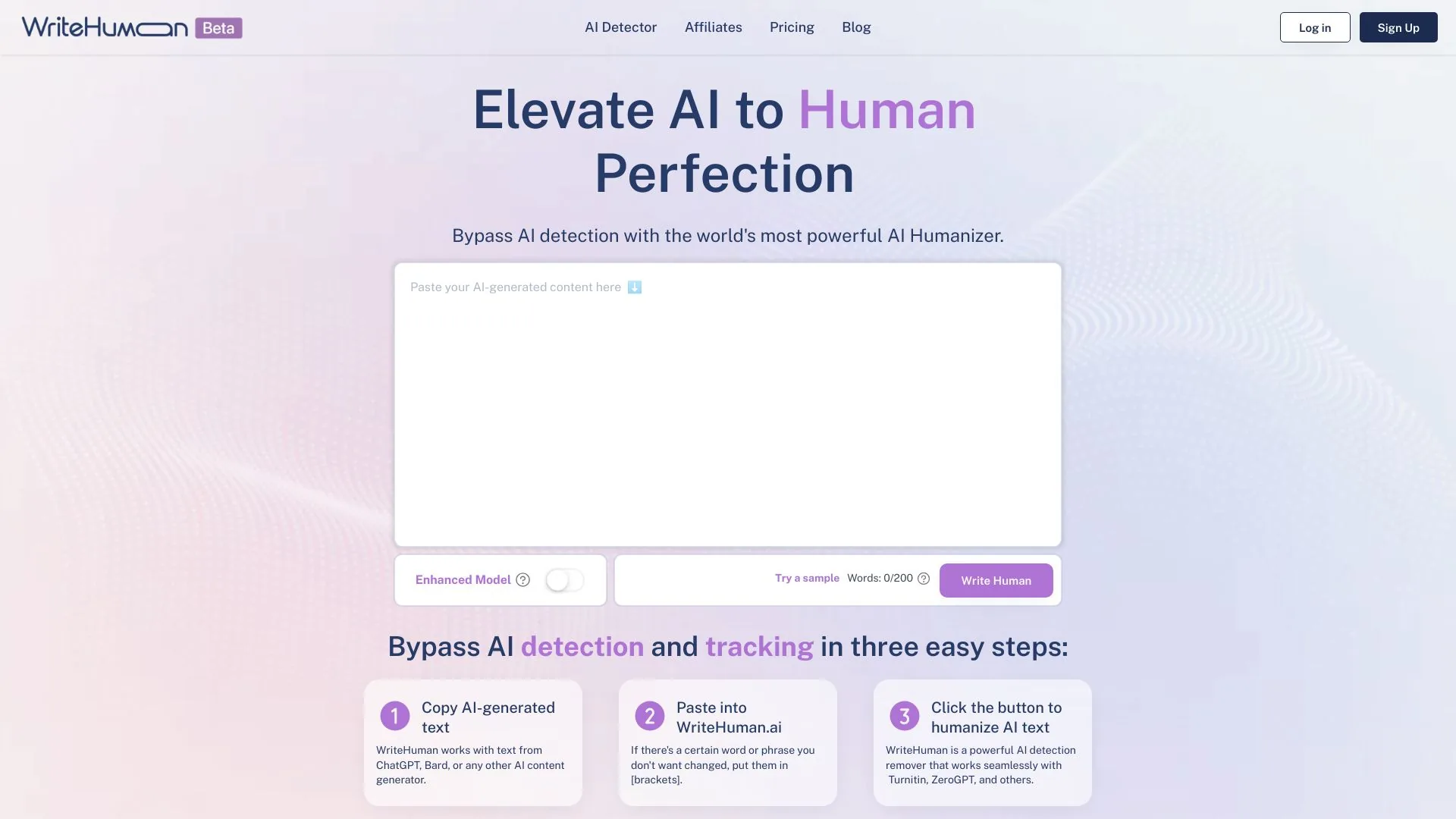 WriteHuman: Undetectable AI and AI Humanizer screenshot