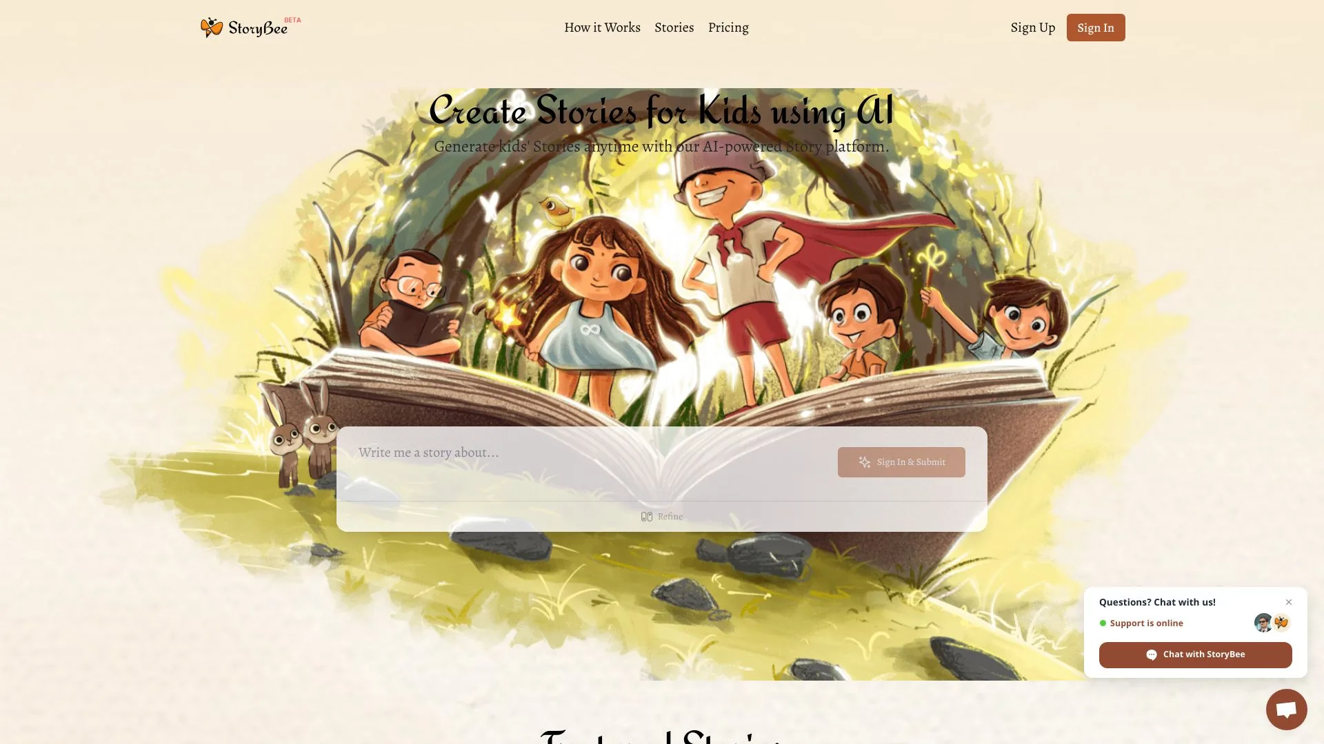 StoryBee screenshot