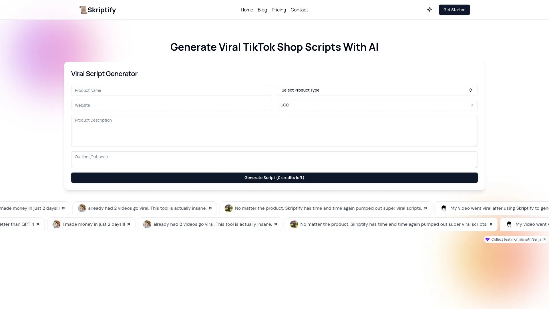 Skriptify screenshot