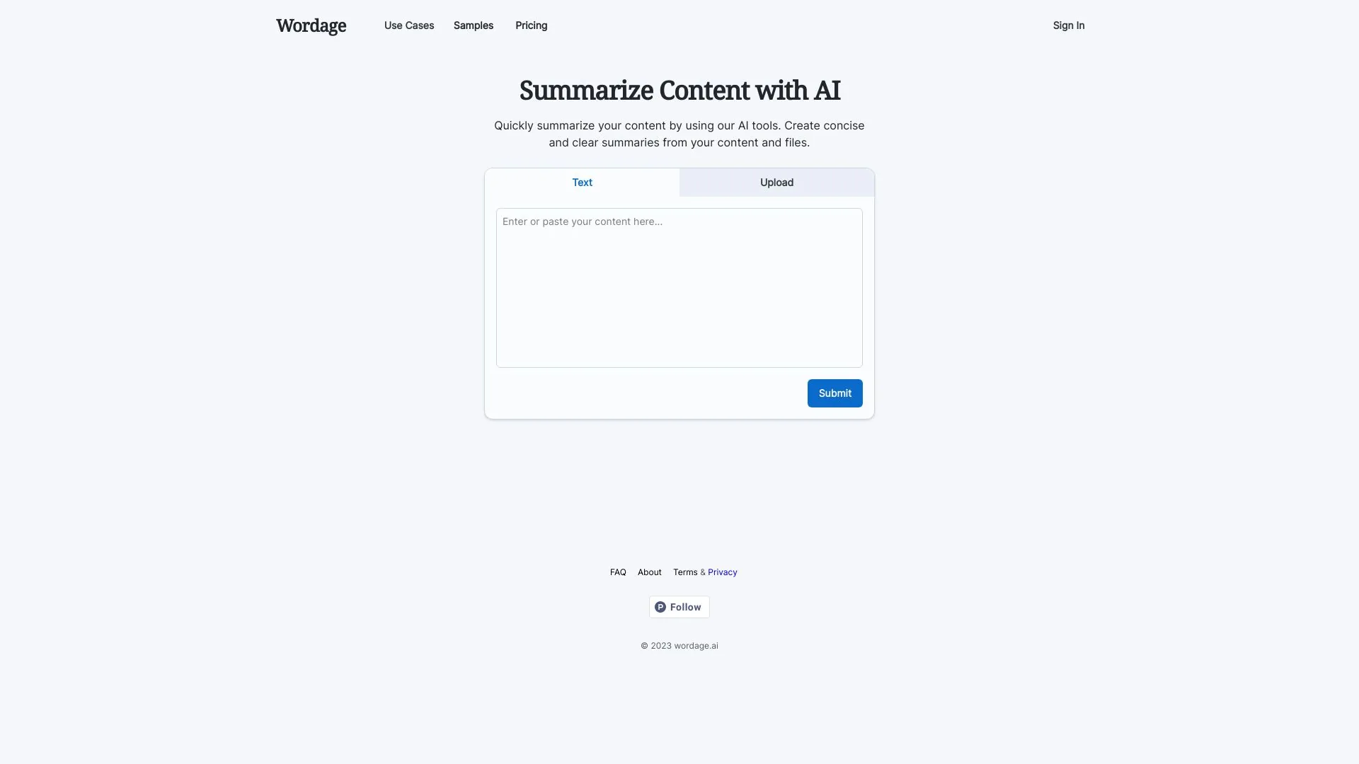 Wordage AI screenshot
