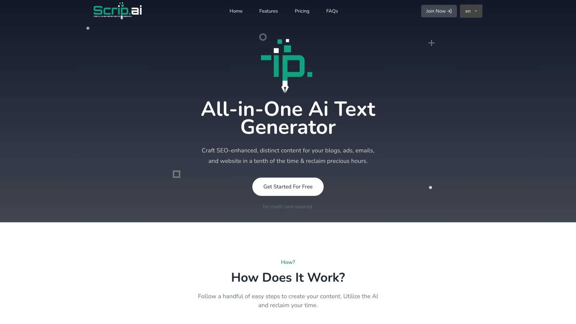 Scrip.AI screenshot