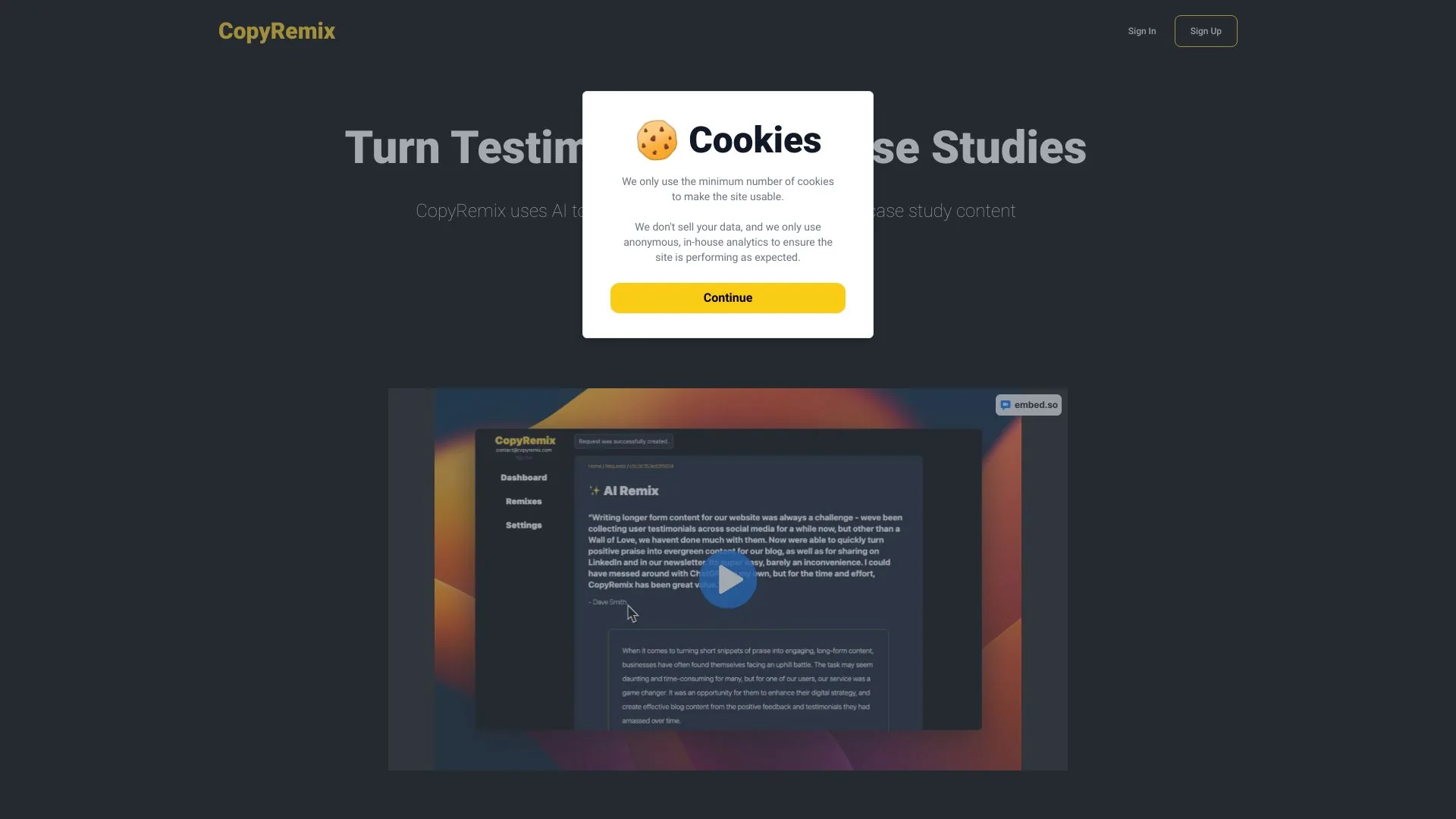 CopyRemix screenshot
