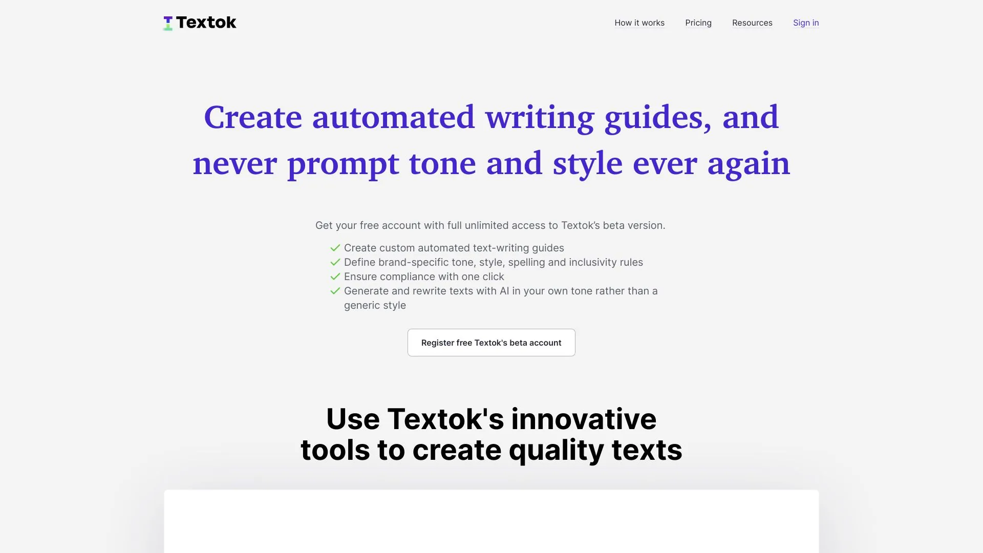 Textok screenshot