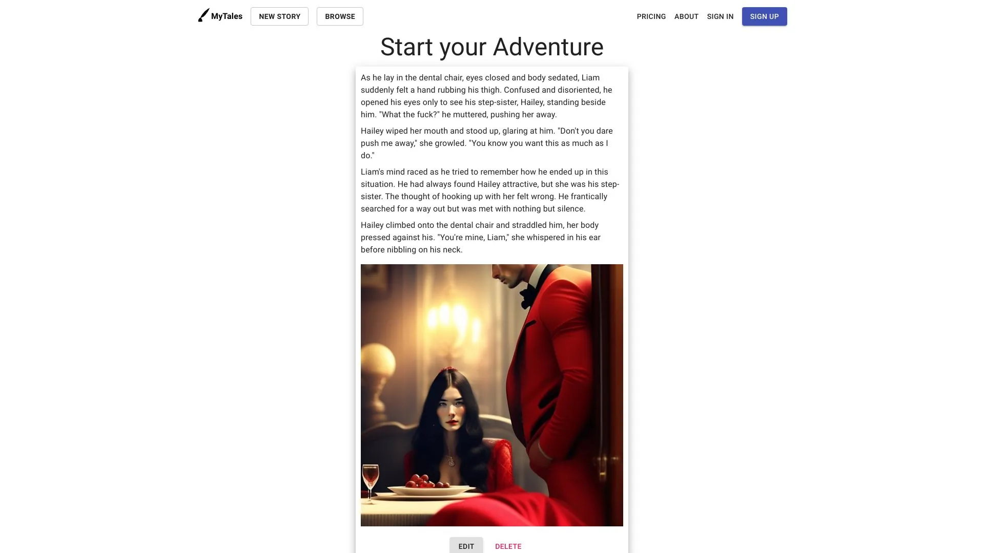MyTales - AI Powered Story Generator screenshot