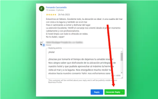 ReviewReplyAI.com screenshot
