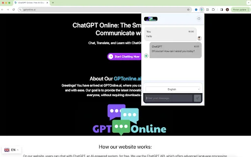 ChatGPT Extension screenshot