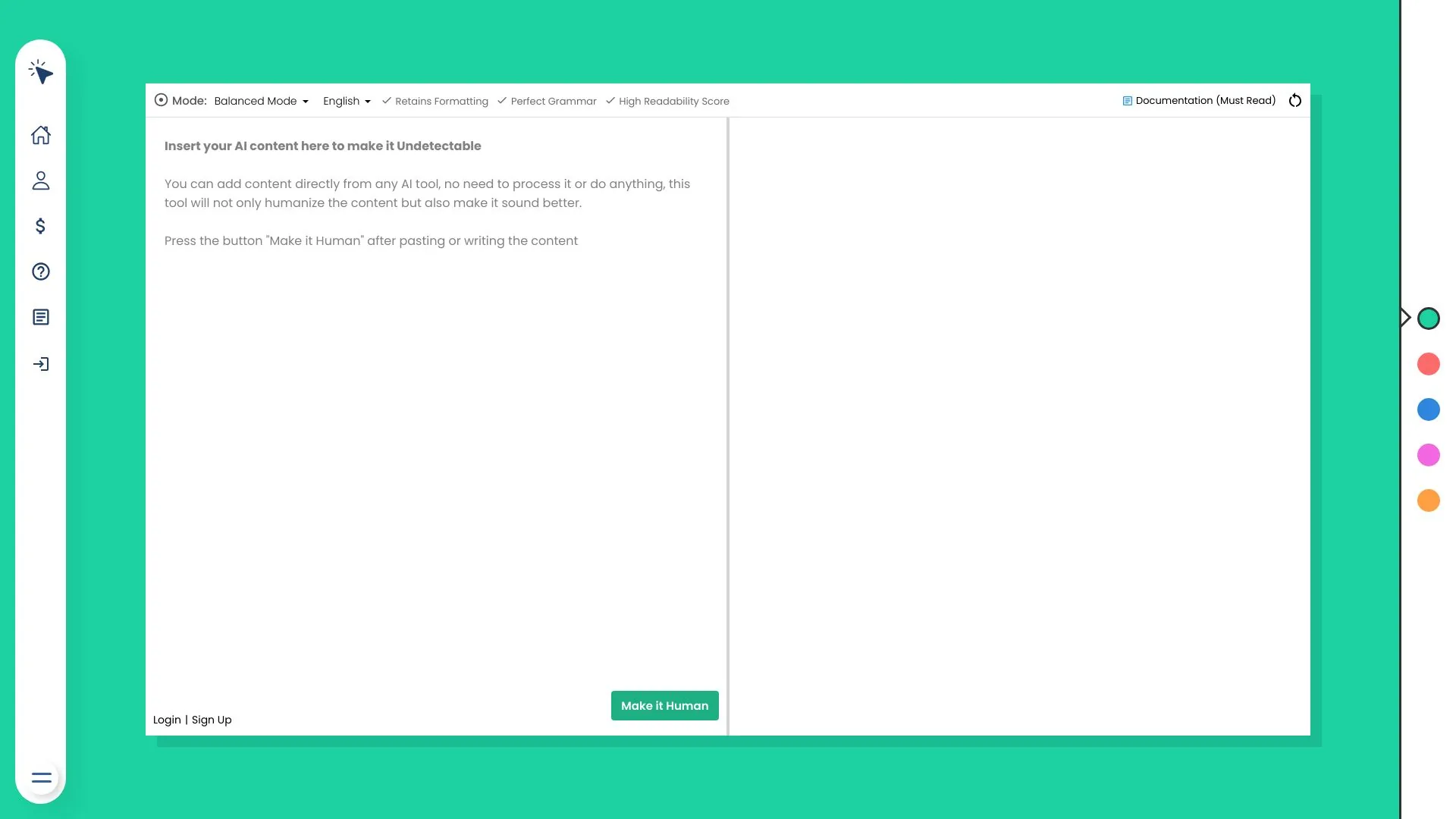 OneClickHuman screenshot