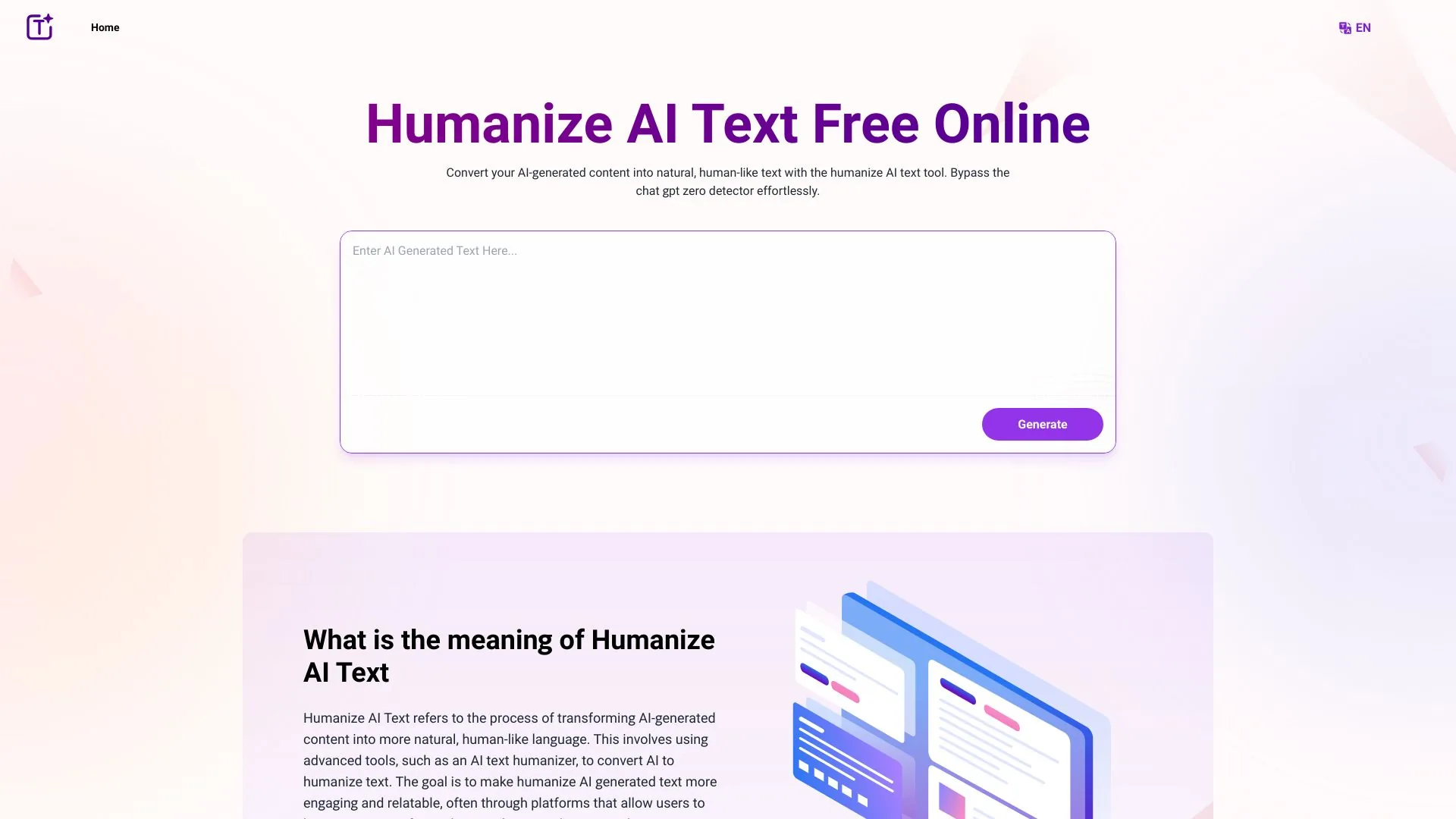 Humanize AI Text Free Online screenshot