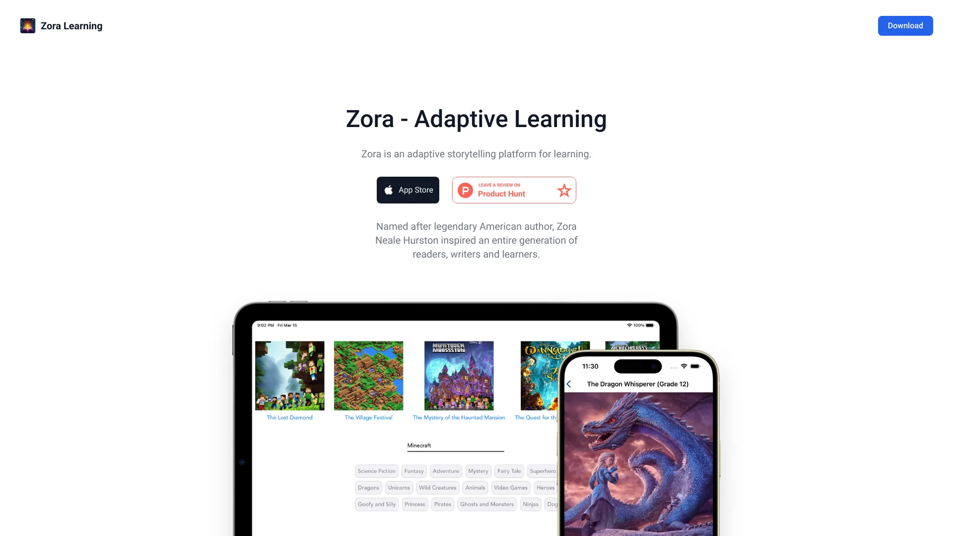 Zora - Adaptive Learning screenshot