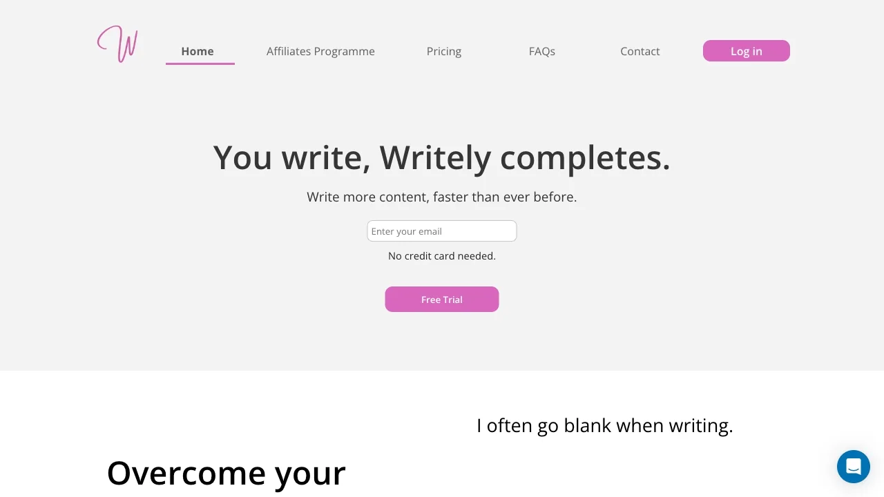 Writely screenshot