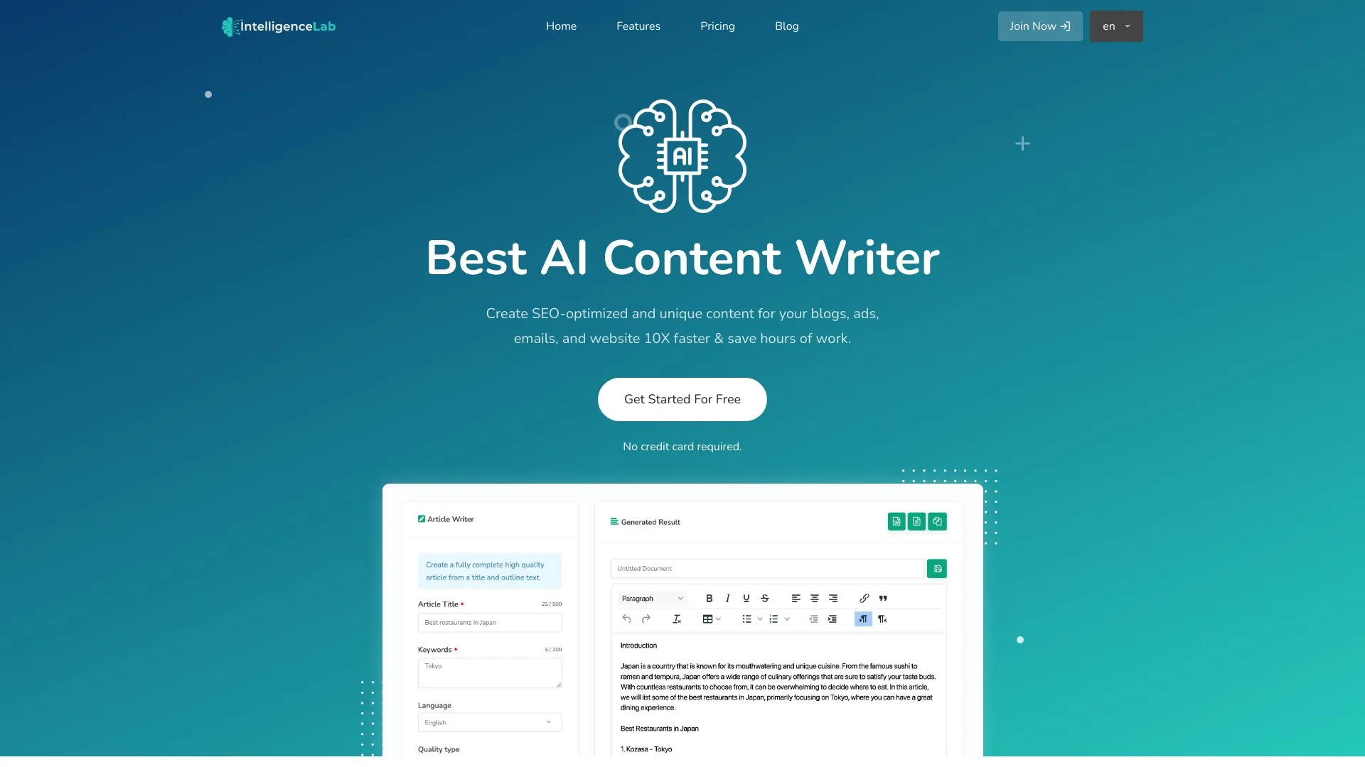 IntelligenceLab - AI Generator screenshot