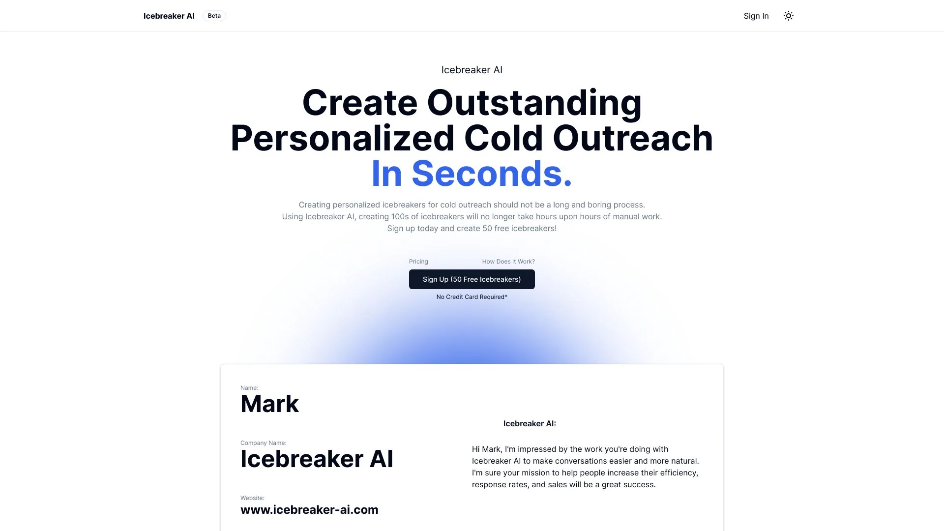 Icebreaker AI screenshot