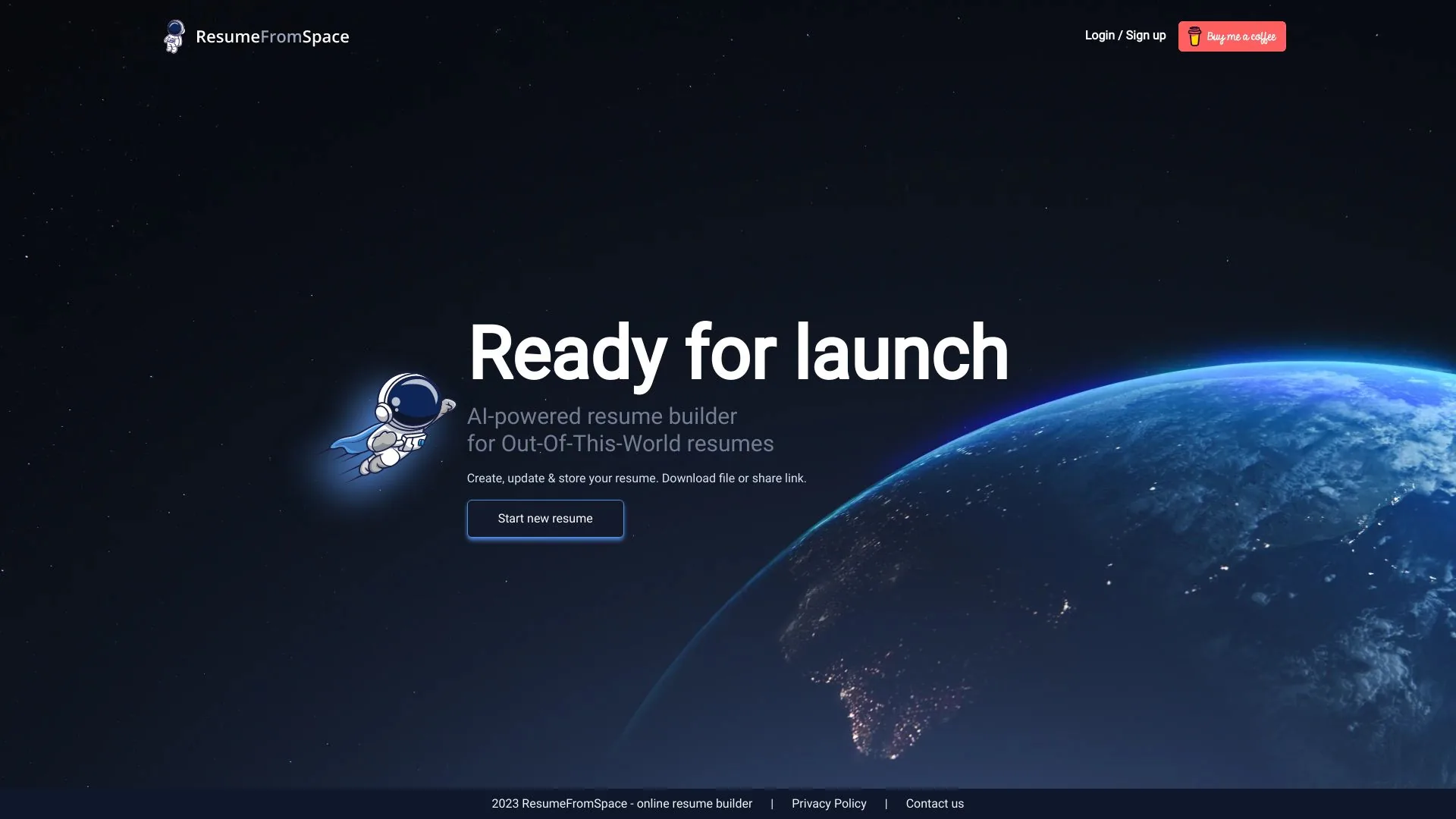 ResumeFromSpace screenshot