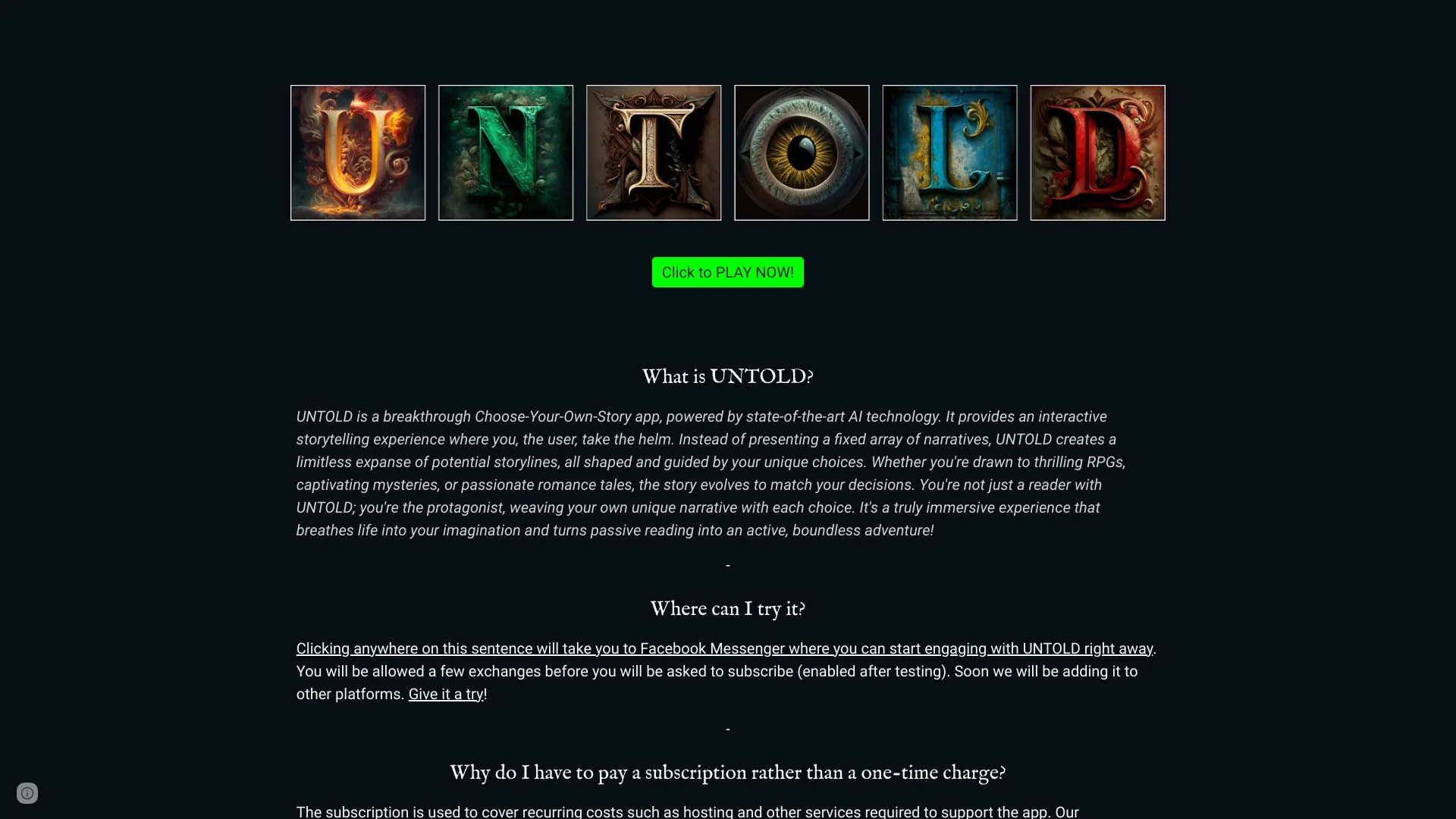 UNTOLD screenshot