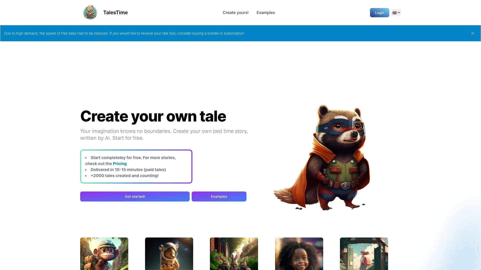 TalesTime screenshot