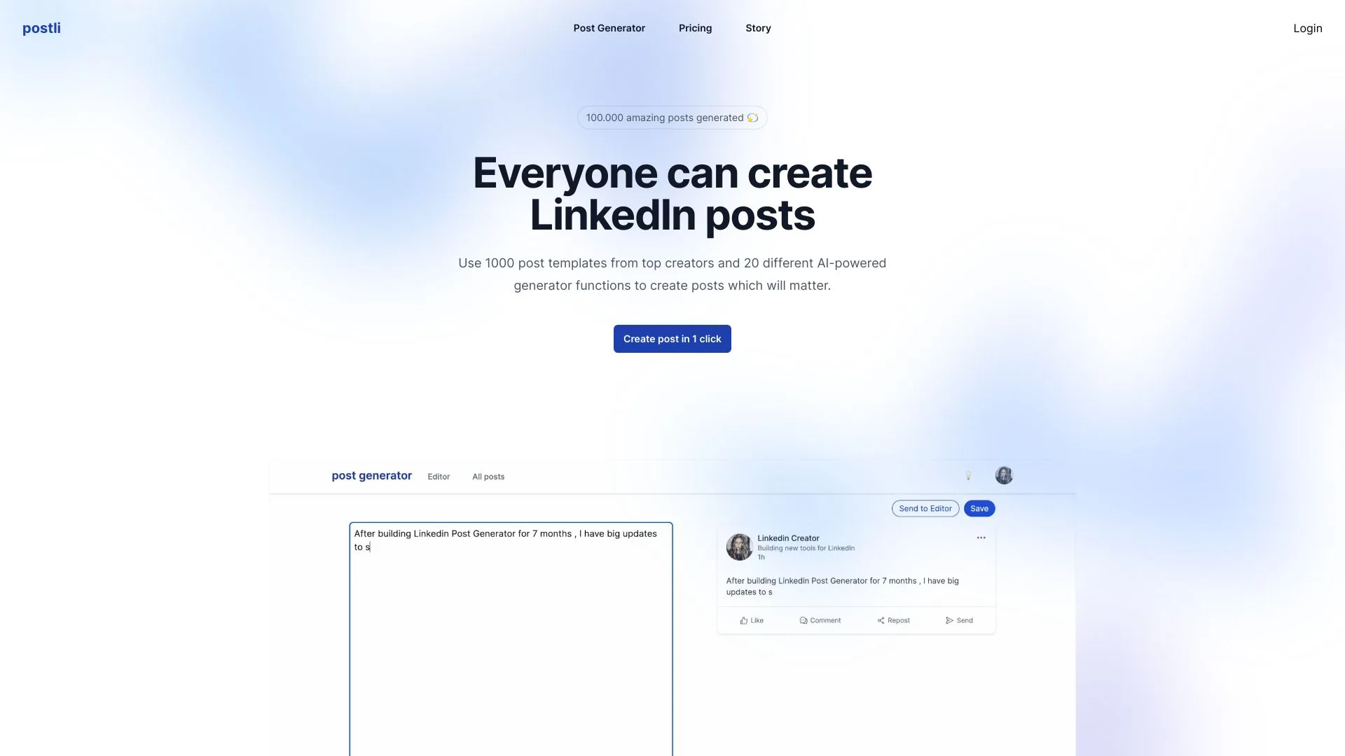 Postli screenshot