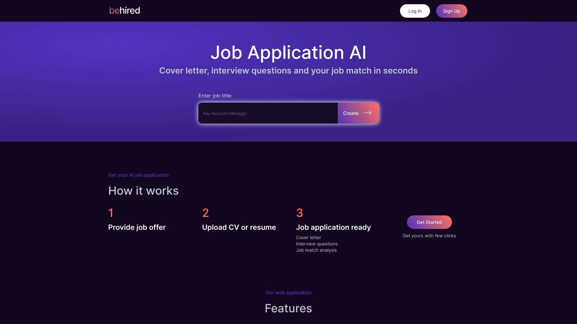Behired | 智能求职申请 screenshot