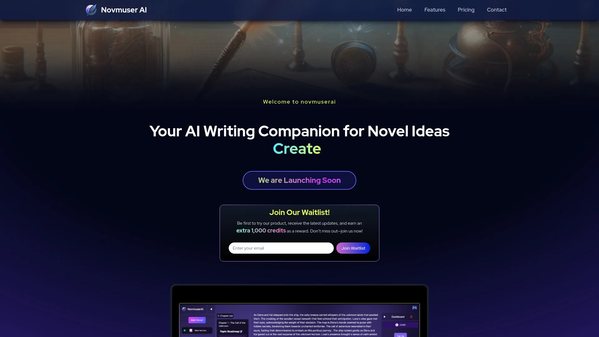 Novmuser AI screenshot