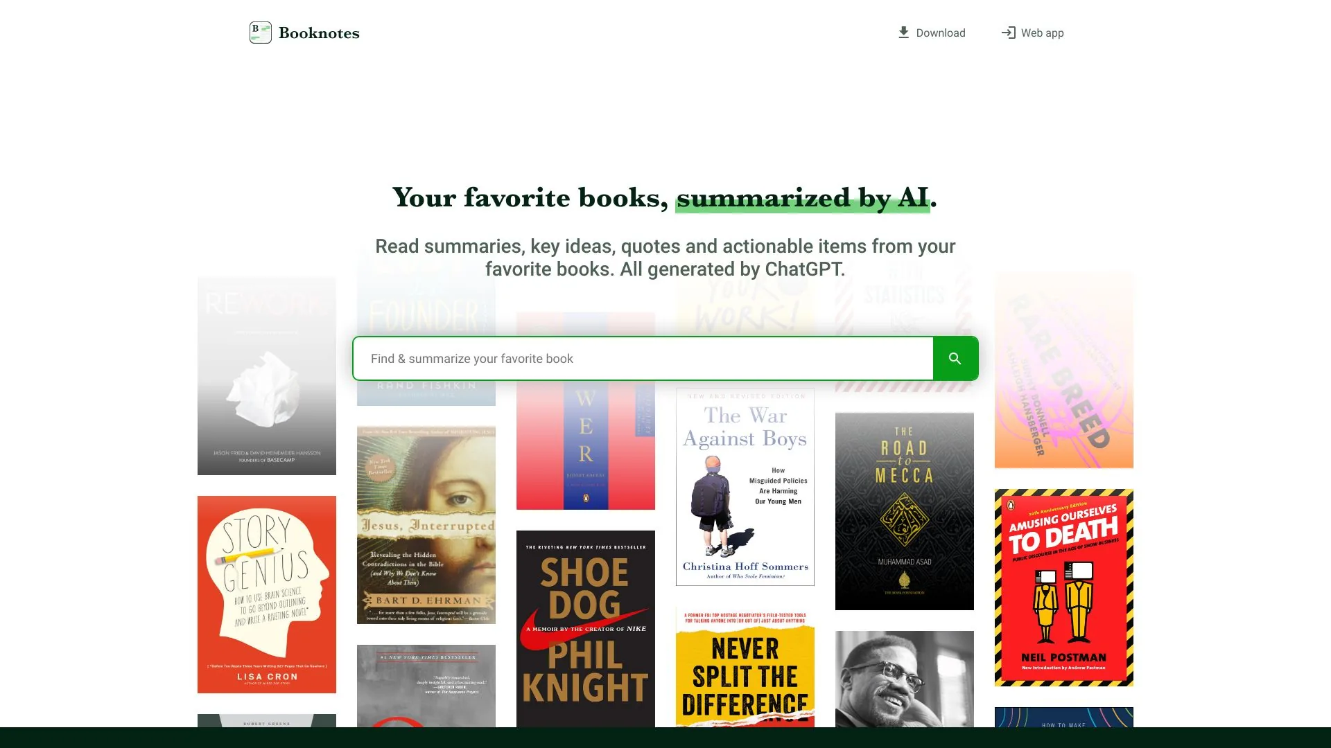 Book Notes screenshot