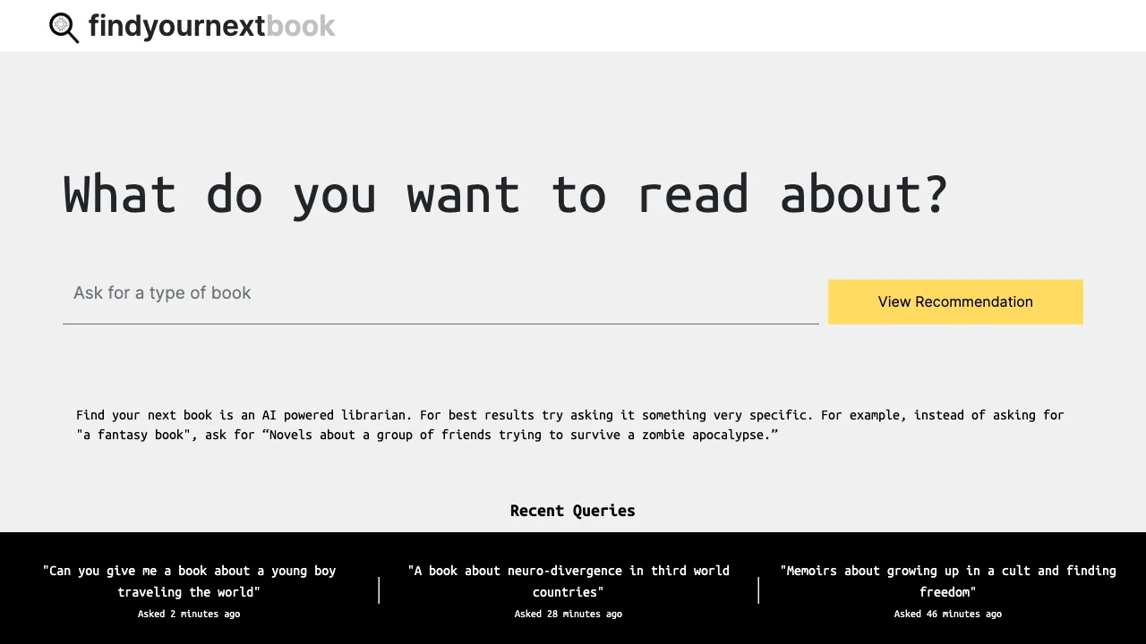 Find Your Next Book screenshot