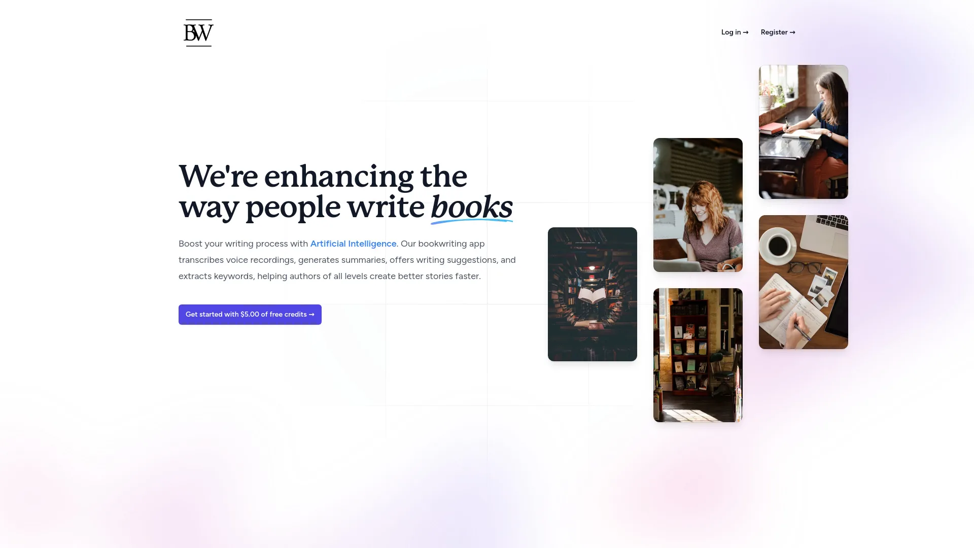 Bookwriter screenshot