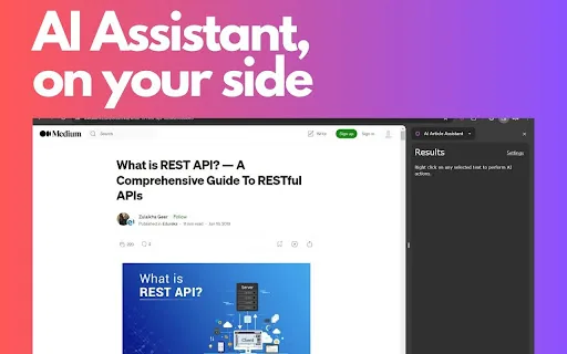 AI Article Assistant screenshot