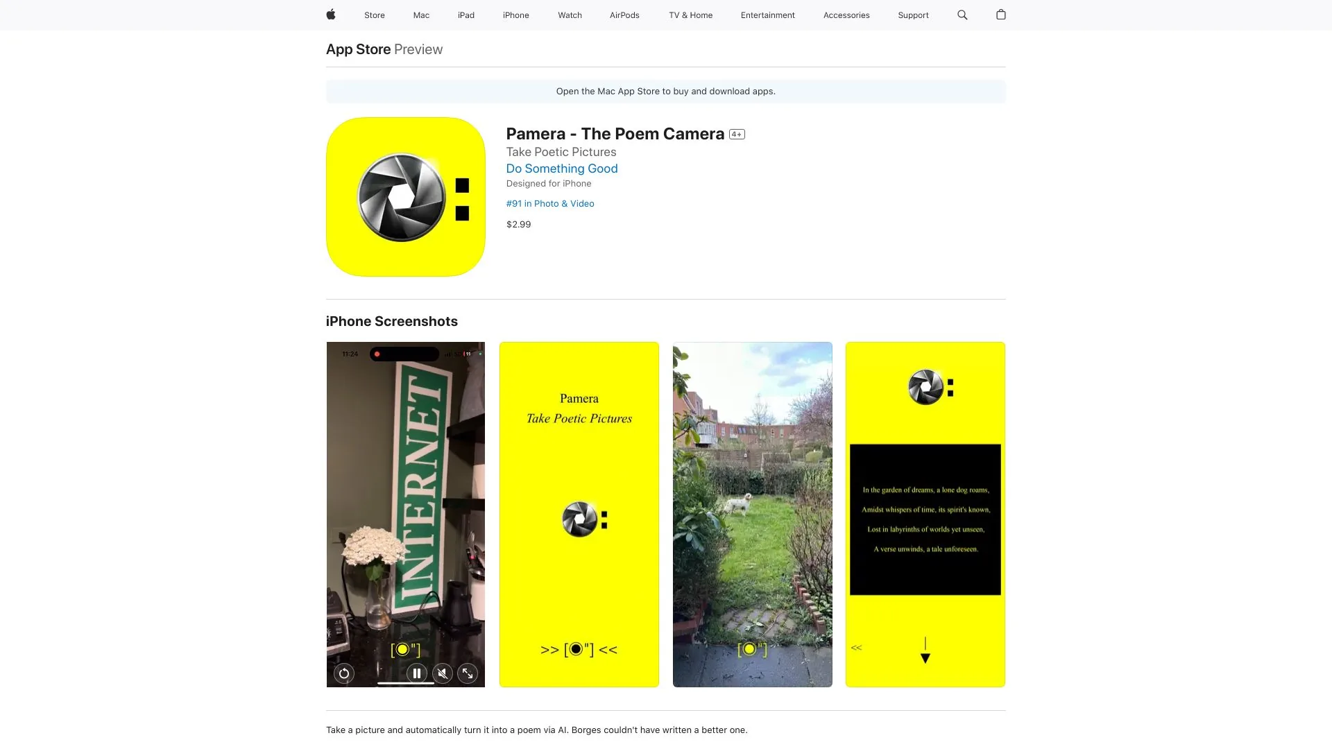 Pamera screenshot