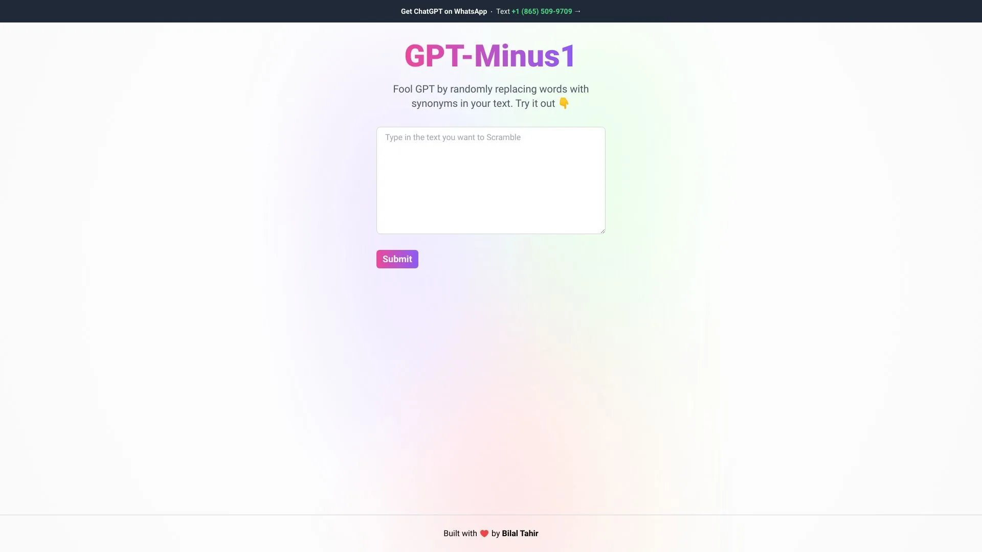 GPT-Minus1 screenshot