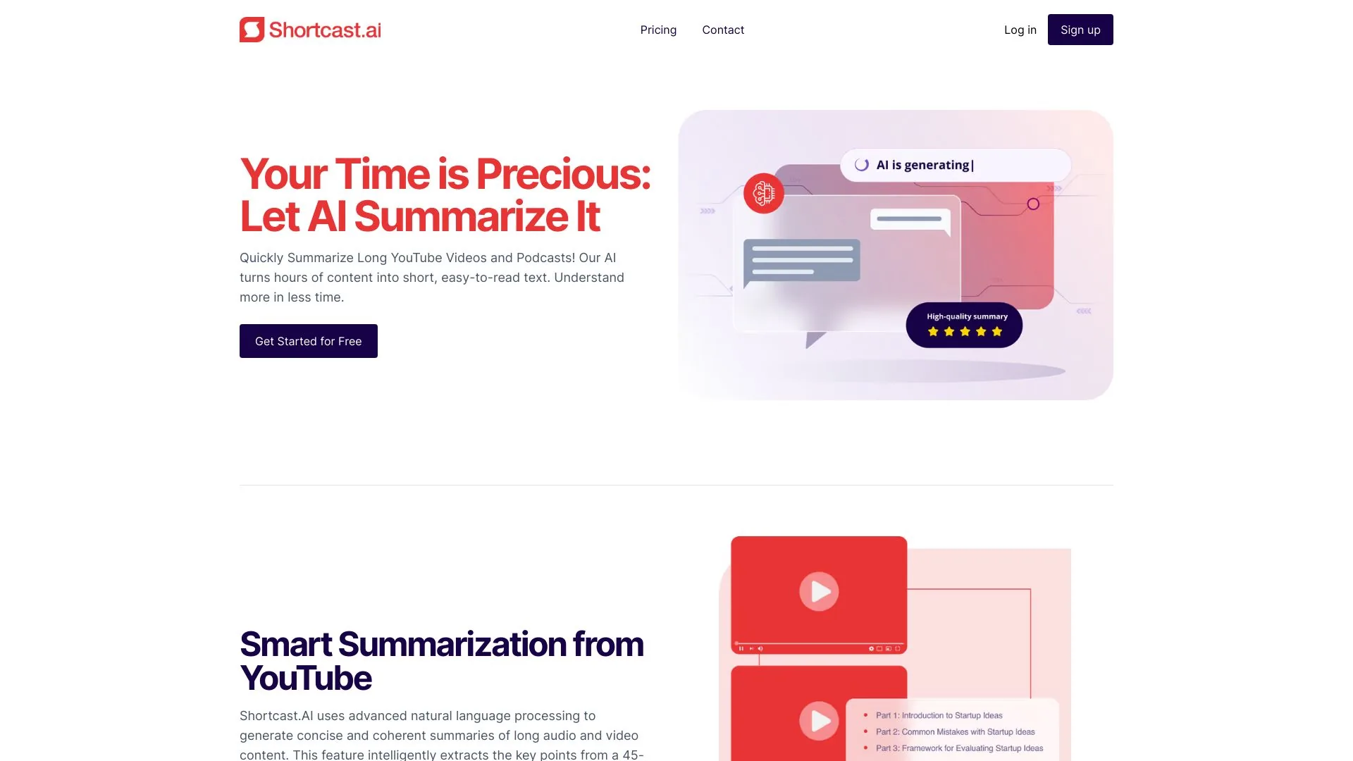 Shortcast.AI screenshot