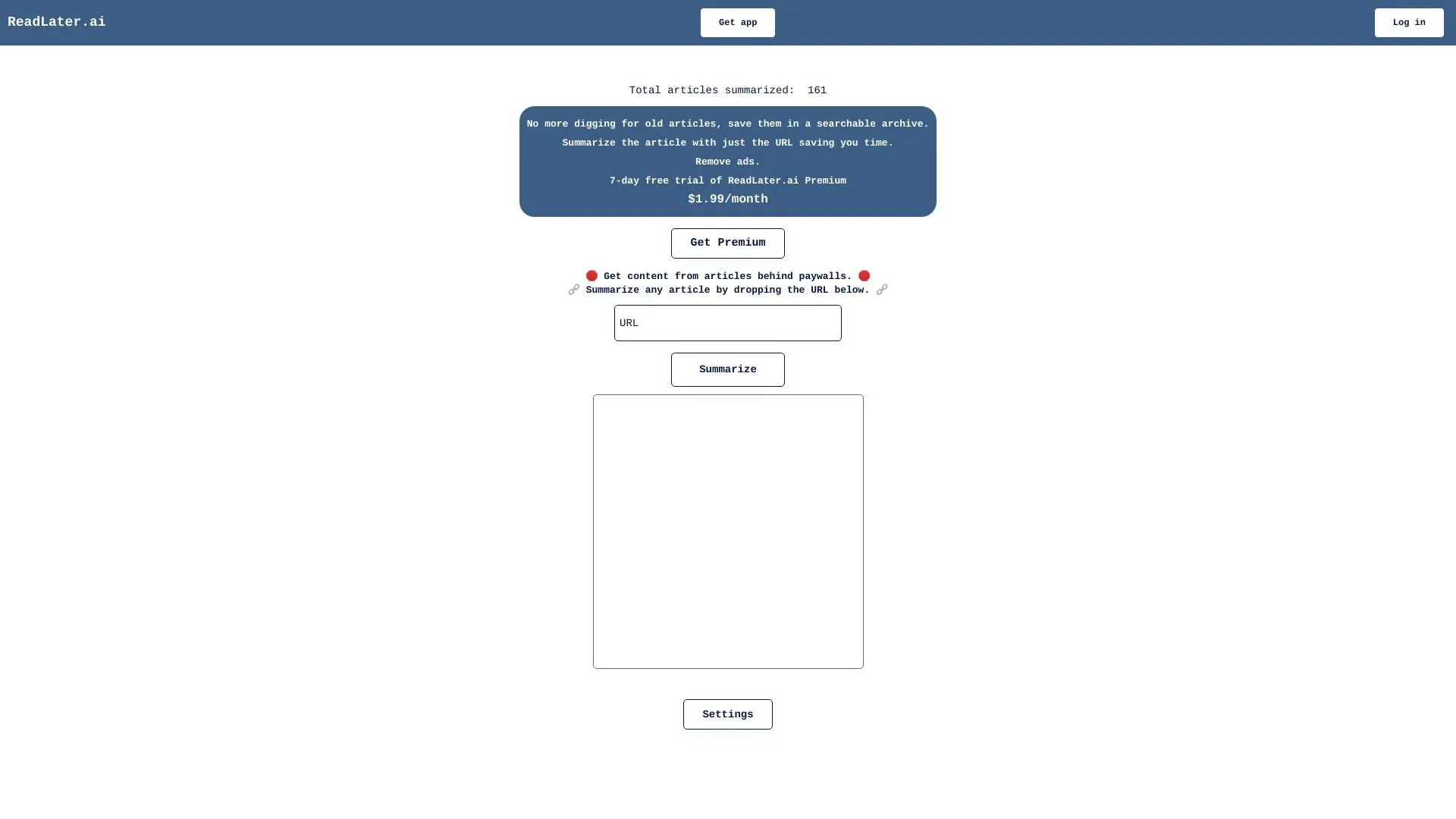 ReadLater.ai screenshot