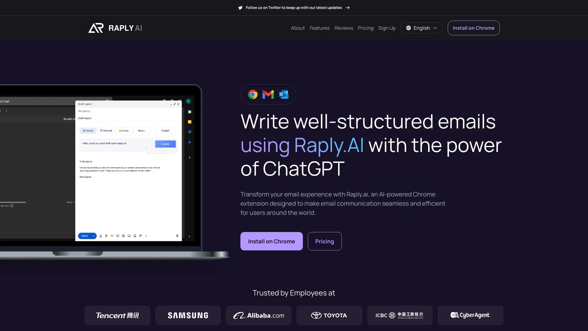 Raply.AI screenshot