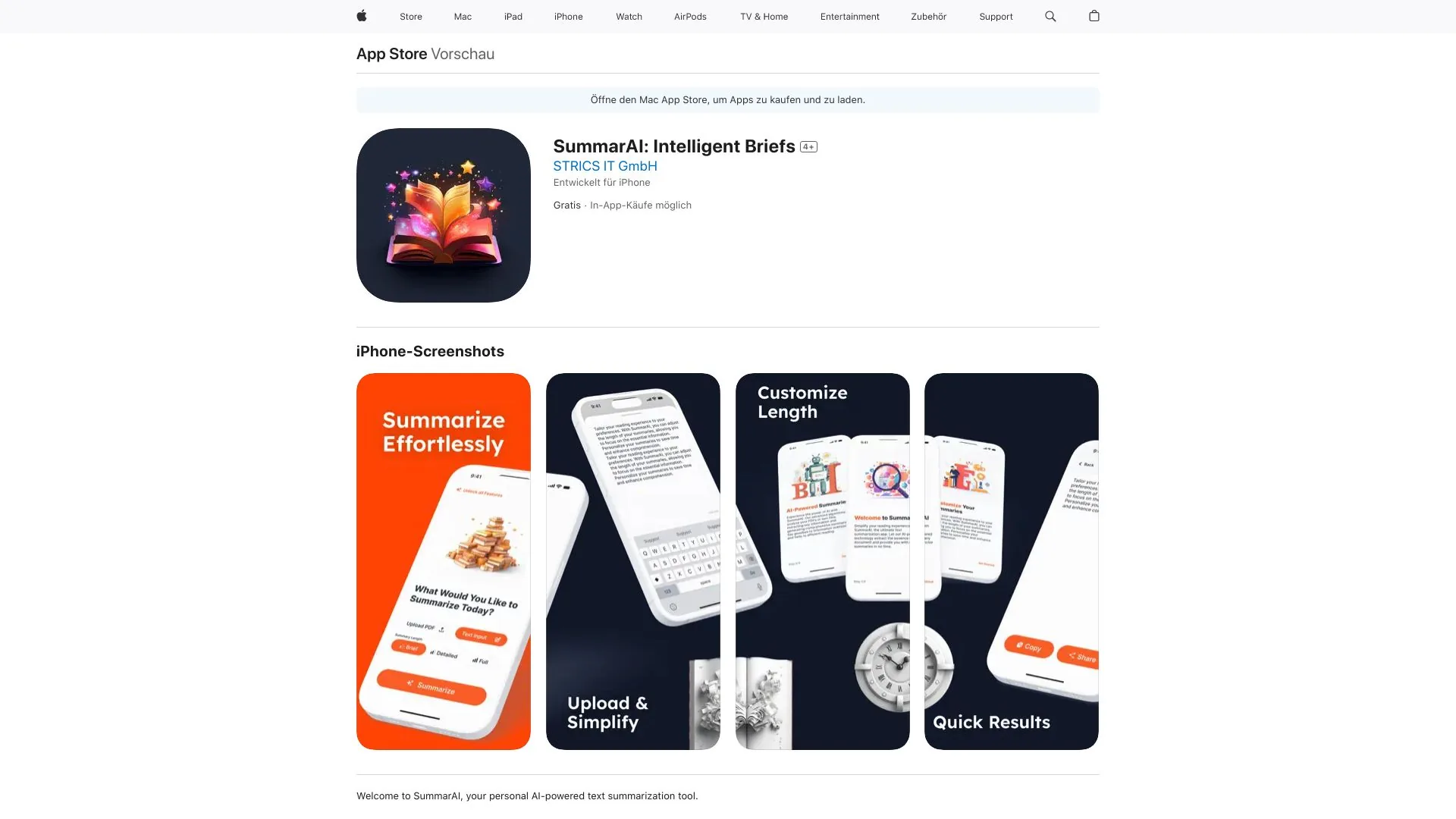 SummarAI screenshot