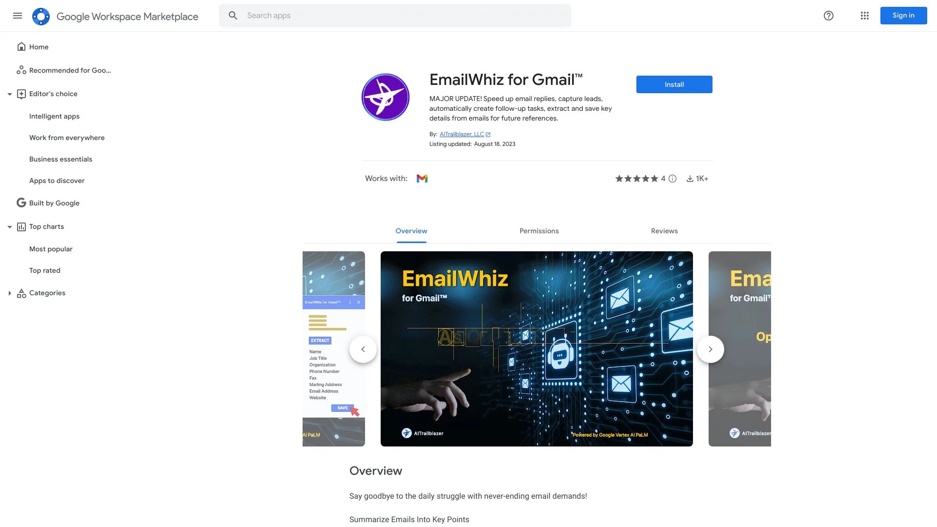EmailWhiz screenshot